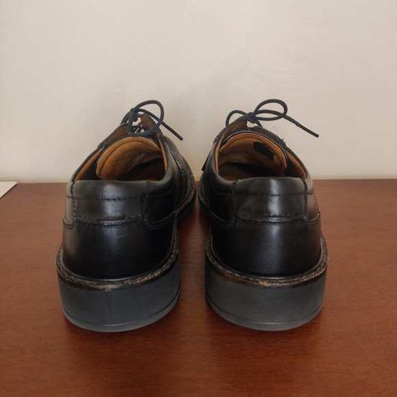Ecco Men\'s Oxfords Dress Shoes Size 10 Extra Wide Black Leather Lace-up. main image 5